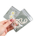 Anti-oxidation Jewelry Storage Bags Custom Transparent Bag Logo Small Plastic EVA Jewelry Pouch Custom Shape Surface Finish
