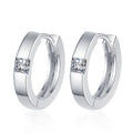 0.6CT Square Moissanite Diamond Hoop Earrings Solid 925 Sterling Silver for Birthday Anniversary Wedding Jewelry Gift for Women