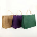 Large Durable Jute Market Tote Bag Blank Burlap Tote Bag Shopping Bag for Grocery Bridesmaid Gift Wedding