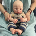 16 Inch Full Silicone Reborn Baby Doll 1:1 Simulation for Child Gifts Artist Sculpture Customized Color Collectibles Boy Preemy