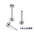 GZN Earring ASTM F136 Titanium Threadless Push Pin Labret Stud Ear Ring Piercing Jewelry Wholesale