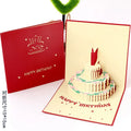 New Design Happy Birthday Pop up 3d Greeting Card