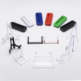 Customizable Plexiglass Mobile Phone Stand Adjustable Transparent Acrylic Easel Plastic Display Stand