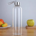 Amazons Hot Selling 2025 Glass Tumbler Refillable Clean Round Beverage Glass Water Bottle Customized Sport Water Cup