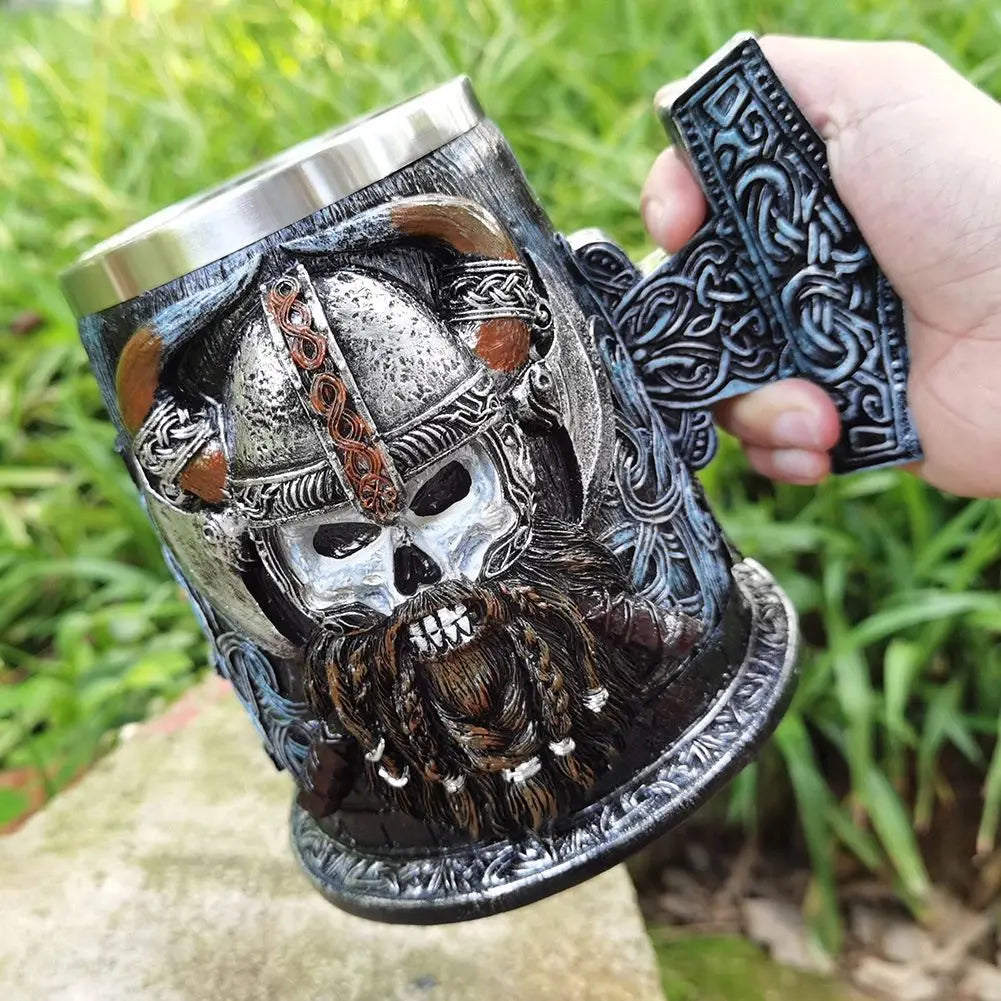 Celtics Collection Thor Steinar Mugs WJA22 Norse General Beer Mug Viking Nordic Stein Vintage Pirate Cup Customizable