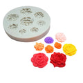 HY Rose Flower Mold Silicone Mold for Chocolate Cake Fondant Clay Candle Soap Decorating