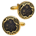 Wholesale Classic Flower Elegant Cufflinks Custom Mens Suit Shirt Fashion Accessory Wedding Tuxedo Trendy Jewelry Gift Set
