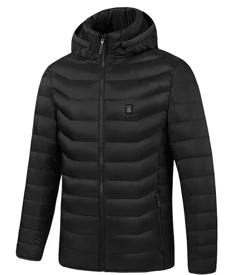 Men's Winter Warm USB Jacket Machine Wash 9 Zone Heated Utility Support Technology Jacket Battery Heated Jacket Men