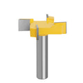 LAVIE  8 12mm 1/2' Shank 4 Edge T Type Slotting Router Bits Woodworking Milling Cutter
