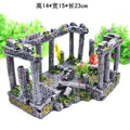 European Luxury Resin Roman Column Ornaments Aquatic Handicraft for Garden Landscaping Fish Tank Aquatic Box Accessories Bag