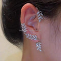 Fashion Ear Cuff Earrings Zircon Clip on Earrings Non Pierced for Gift