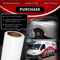 50Mic (2mil) Thickness PVC Cast Vinyl Printable Self Adhesive Vinyl Rolls Cast Film