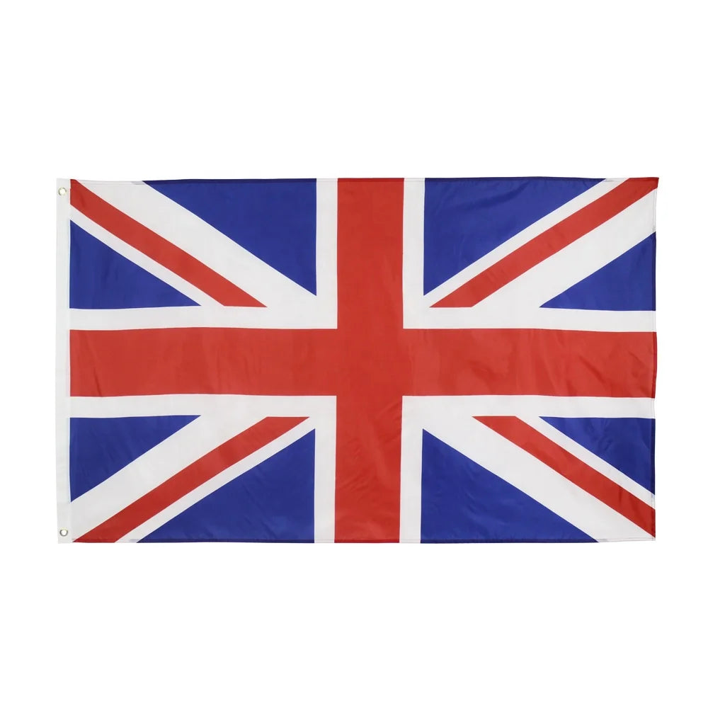 Top Selling 3x5 ft Union Jack Flag Great Britain British National Polyester Silk Election Wholesale British Countries Banners