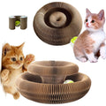 Foldable Magic Organ Cat Scratching Board Kitten Toys Interactive Cat Scratching Toy with Toy Bell Grinding Cat Claw