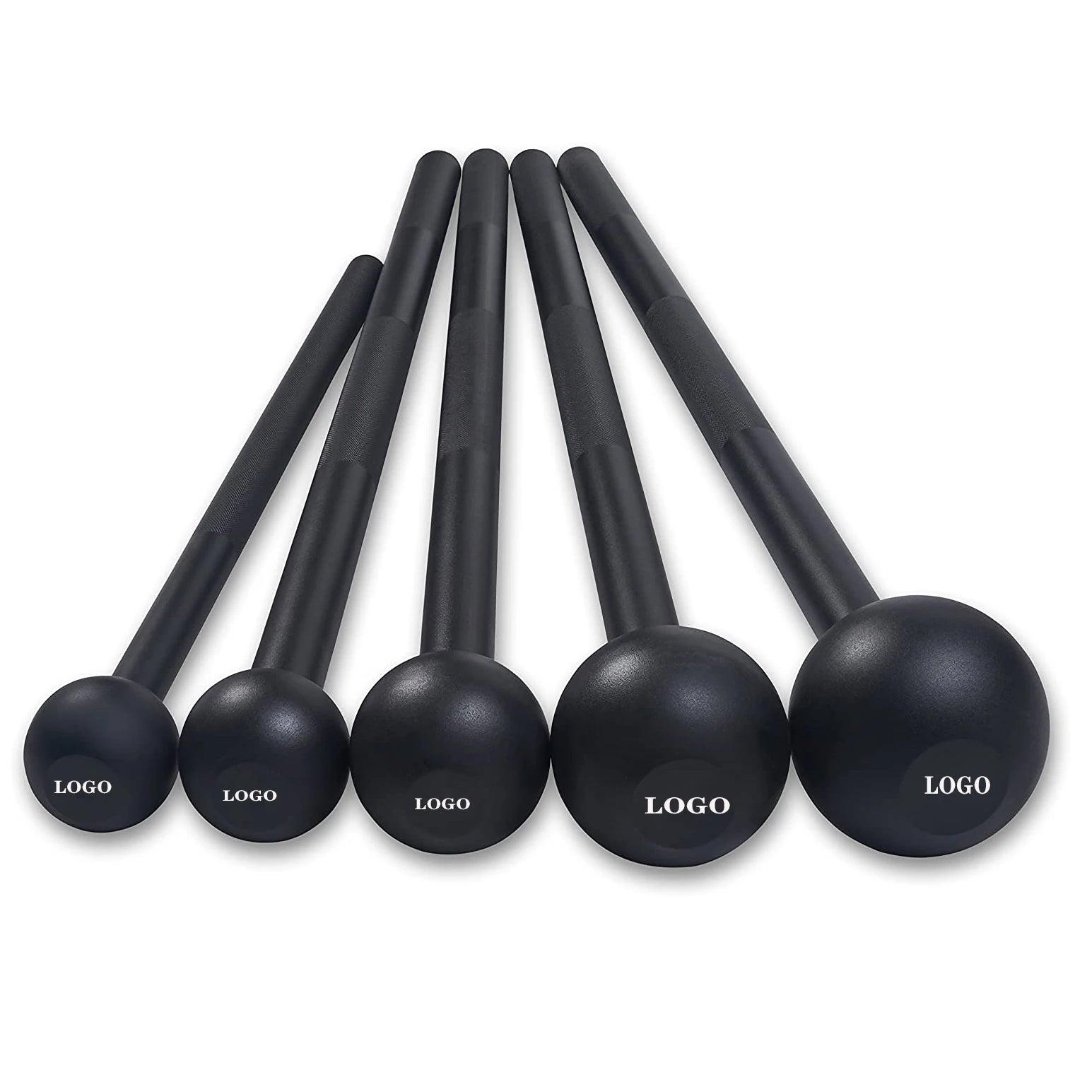 ZJFIT Stainless Steel Gym Equipment Portable Free Weights Strength Training Bar Weightlifting Steel Mace Bell Dumbbells