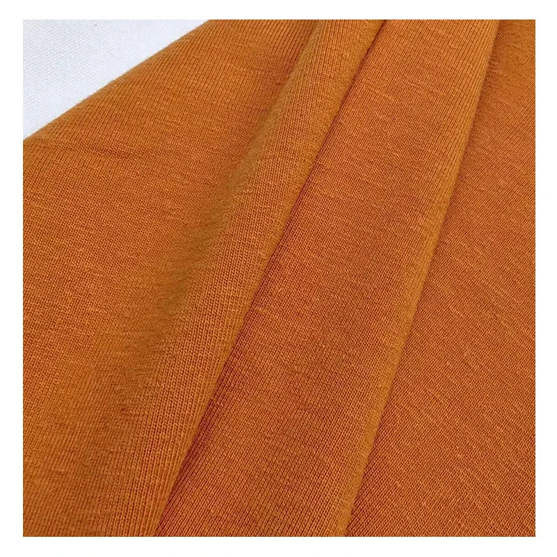 22019 New Developed 49% Organic Cotton 21% Hemp 30% SORONA Eco-Friendly Single Jersey Fabric for Bedding & Bags