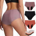 Seamless High Waist Full Protect 4 Layers Leakproof Absorbent Menstrual Period Panties for Women Incontinent Underwear Briefs