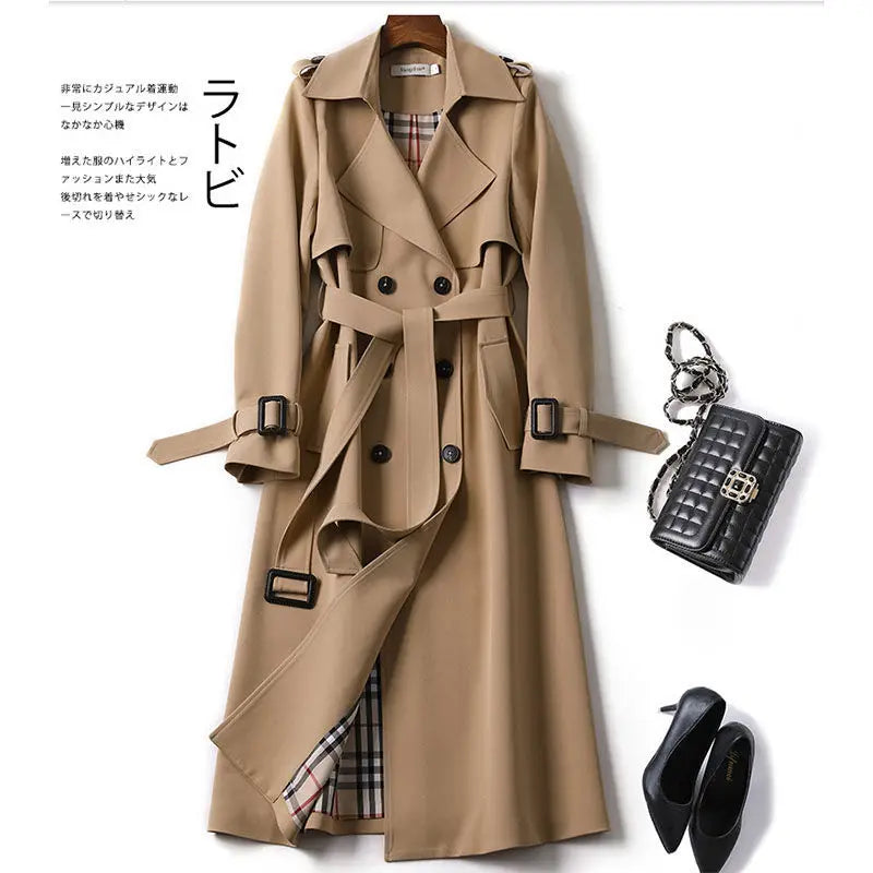 Fall Winter Wholesale Elegant Casual Long Trench Coats Women Style Plus Size Overcoats Coat