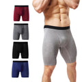 2021 New Design Men Underpants Panties Briefs Cotton Trunks Striped Long Leg Underwear Long Men Boxer Shorts