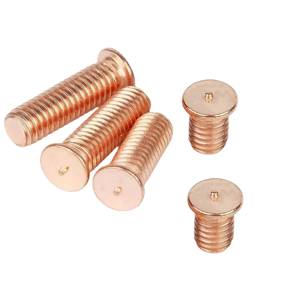OEM M10 Copper Plated Spot Welding Screws Carbon Steel Projection Weld Studs for CD Weld & Metal Sheets