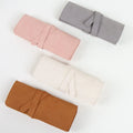 Luxury Microfiber Travel Jewelry Organizer Case Roll-Foldable Portable Jewelry Storage Pouch