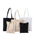Cheap Custom Logo Cotton Canvas Shopping Tote Bag Eco-Friendly Recycled Material Long Handle Popular for Christmas Letter