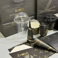 Custom Logo Printed Disposable Plastic Cups 12oz 16oz 20oz 24oz Double Wall Clear-Lid Wine Coffee Tequila Whisky Greaseproof