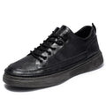2026 Hot Sale PU Leather Walking Style Shoes Air Cushion Lace up Running Sneaker Custom for Men