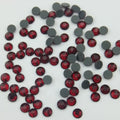 Wholesale Crystal Stone Glass Dmc Rhinestone Hotfix Siam Color Black Glue Bottom Iron on Strass for Shoes Clothes