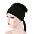 New Fashion Muslim Headscarf Pile Heap Women Soft Comfortable InnerHijab Islamic Big Flower Women Turban Hat