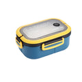 Wholesale 2-layer School Lunch Box Plastic Portable Food Container with Handle Microwavable Lunch Box Set
