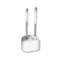 Deep Cleaning Quick Drying Bendable Brush Head Long Plastic Handle Toilet Bowl Cleaner Brush and Holder