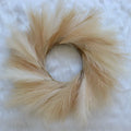 Wholesale Fluffy and Easy Hanging Artificial Pampas Grass Wreath  for Boho Home Wedding Decoration