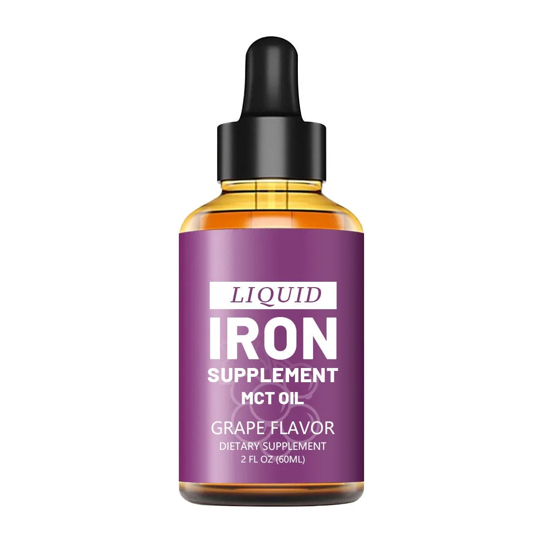 Private Label Nutrition Health Vegan Supplements Iron Liquid Drops Mineral Vitamins for Kids Increase Energy