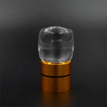 Custom Crystal Glass Top Guala Cap Anodized Aluminum-plastic ROPP Screw Cap Tapon a Presion Para Botella De Licor