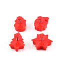 Wholesale Press Christmas Cookie Mould 4 Pcs Cartoon Cookie DIY Plastic Christmas Tree Old Man Snowflake Snowman Cookie Cutter