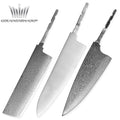 Grandsharp Damascus AUS10 Chef Knife Bank Making Materials DIY Blade Kitchen Knife Blanks Steel Blade Cooking Tools DIY Tool