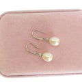 Nature Freshwater Pearl Earringfashion Newest Design 925 Sterling Silver Drop Earrings for Wedding 8 mm AAA Rice Pearl