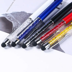 SHULI Penna Touch 1.0mm Steel Metal Eco-friendly Wholesale High Quality Customize Logo Crystal Pen for Touch Screen