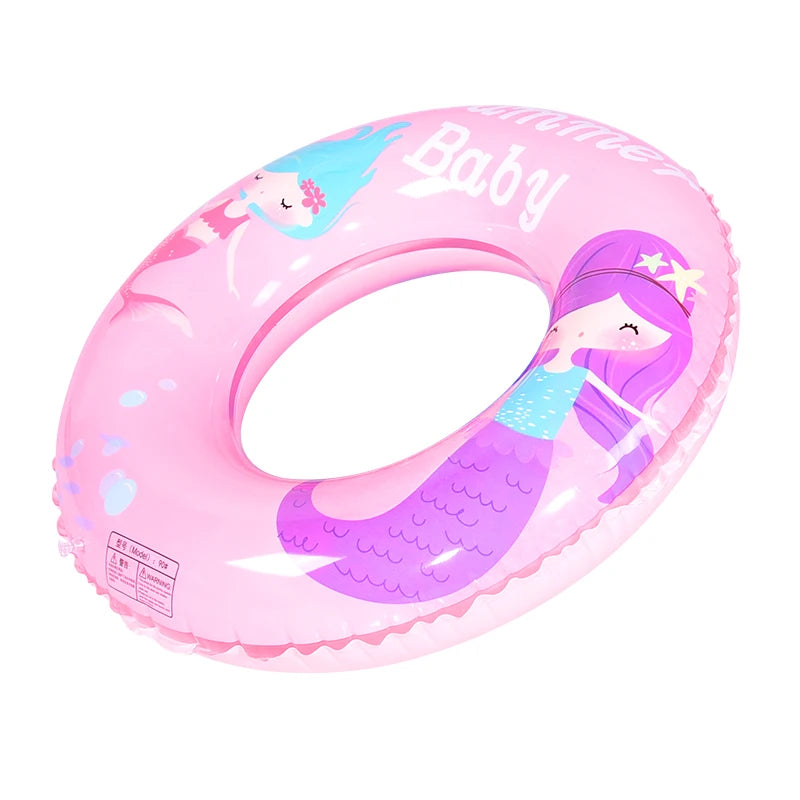 Factory Wholesale Price Custom/Stock Inflatable Beach Party PVC Pool Float Tube Water Ring Toys Doughnut Shark Mermaid Swim Ring