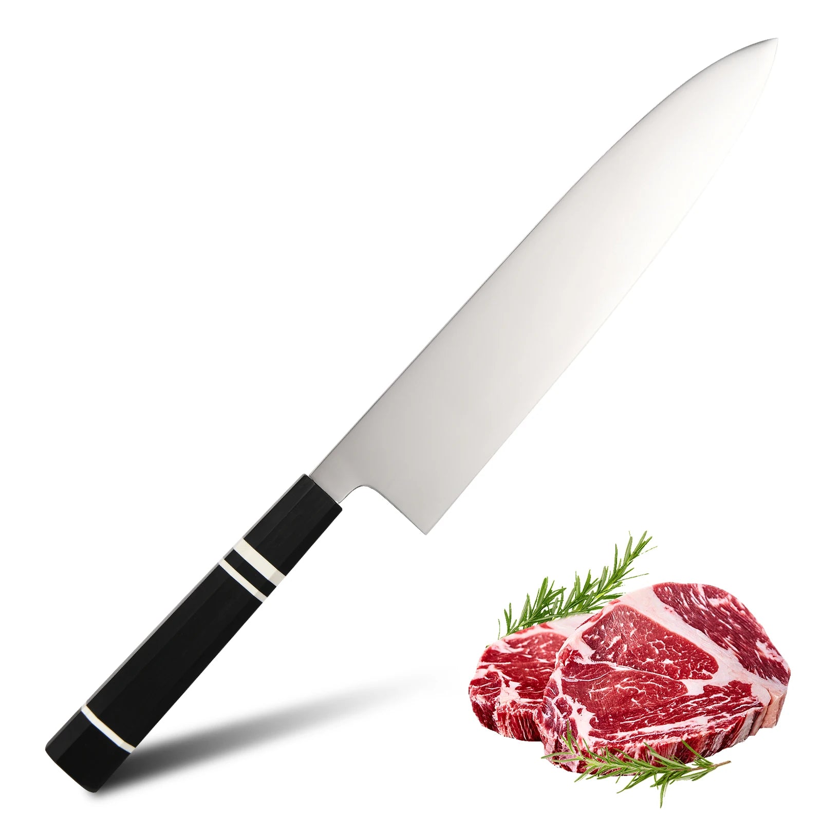 9.5-Inch Traditional Japan Gyuto Multi-purpose Chef Knife with Slip-resistant G10 Handle