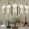 Mannequins Female Half Body with Wood Base