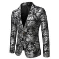 10% OFF M-3XL Fashion Men's Suit Pan Flower Single Breasted Casual Suit Top Trendy Jacket