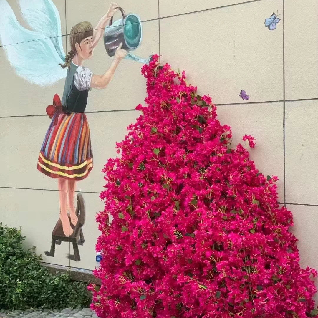 K-0033 Simulated Bougainvillea Interior Decoration Bouquet Wedding Landscaping Vine Shop Decoration