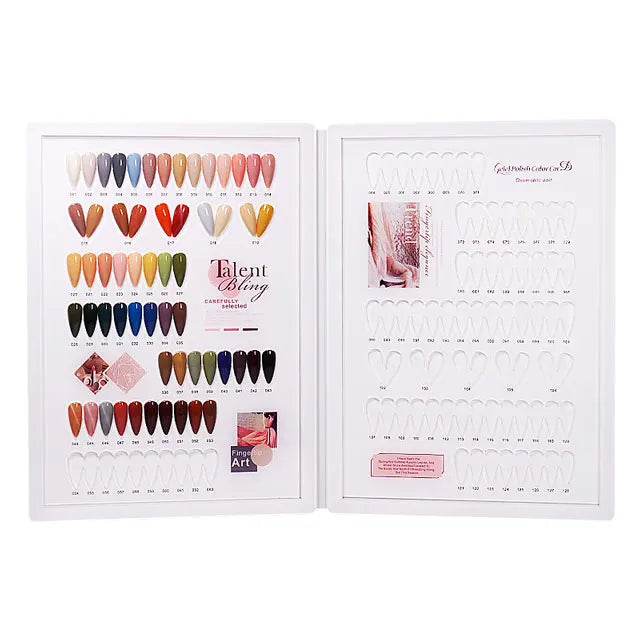 Professional Acrylic Nail Gel Polish Display Card Book60/ 80/100/120/160/180 Color Board Chart Nail Display Book