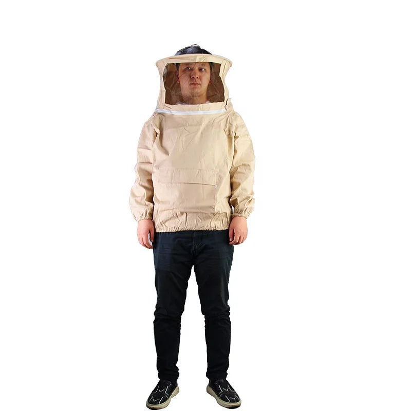 Half Body Bee Suit White / Apricot