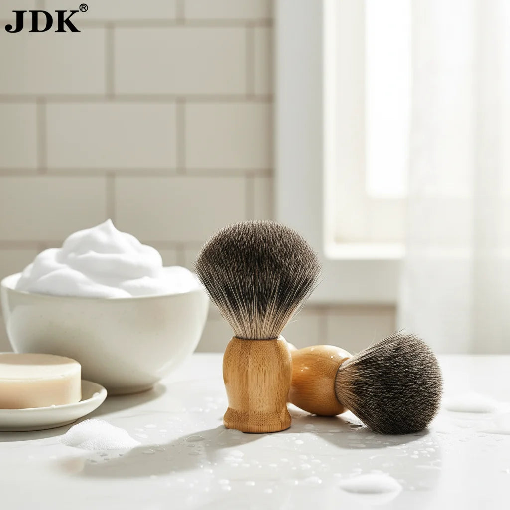 JDK 1PC Factory Price Bamboo Shaving Brush Badger Hair Beard Brush