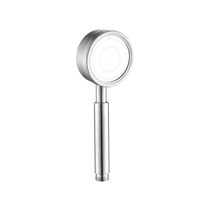 Supercharged Handheld Stainless Steel Shower Head Small Waist Nozzle Popular Neutral Interface Bathroom Home Suite Bamboo Set