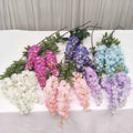 Hanging 3 Forks Silk Artificial Flower Wisteria for Wedding Decoration