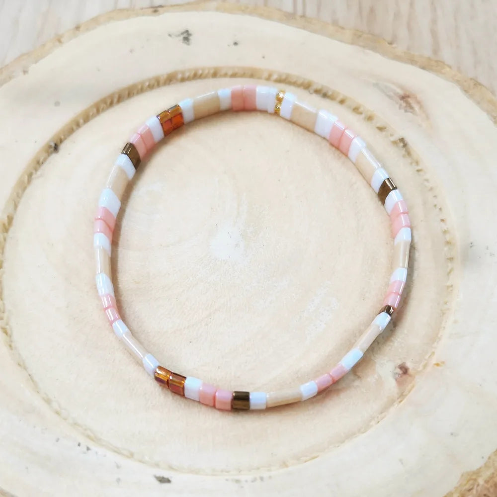Go2Boho Tila Bracelet for Girl Fashion Boho Colored Beaded Jewelry Japanese Miyuki Bead Jewellery Friendship Beach Bracelets